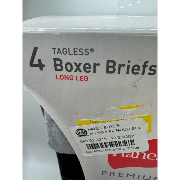 Hanes Mens 4-Pack Comfortblend Boxer Brief With Freshiq Style 9PALA4 Size Large - Picture 3 of 7